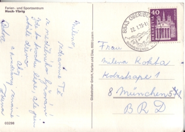 Hoch Ybrig - CH 1973 95 001 ●